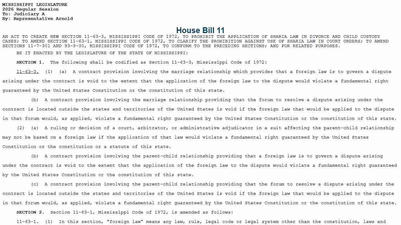 HB 11 (As Introduced) - 2026 Regular Session