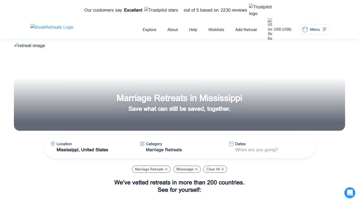 THE 10 BEST Marriage Retreats in Mississippi for 2026 • BookRetreats.com
